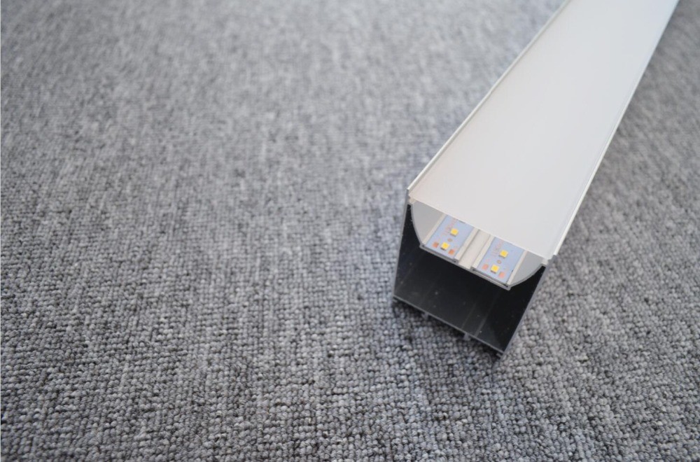 100-110lm/W Ceiling LED Linear Light Aluminium PC Material With 50000 Hours Life
