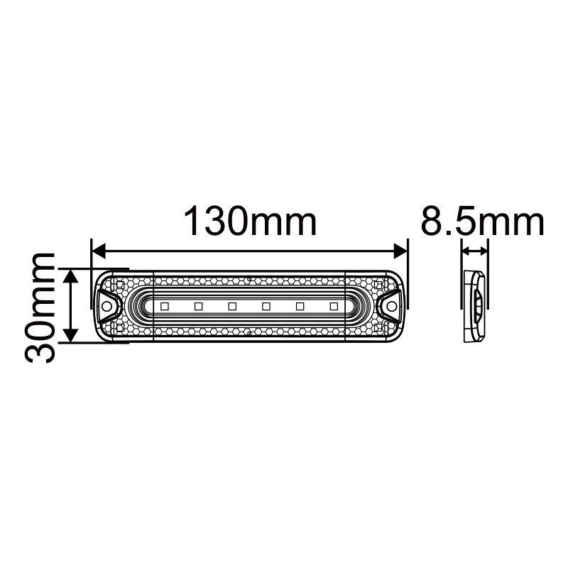 18W High Power Emergency Strobe LED Light Head China Factory