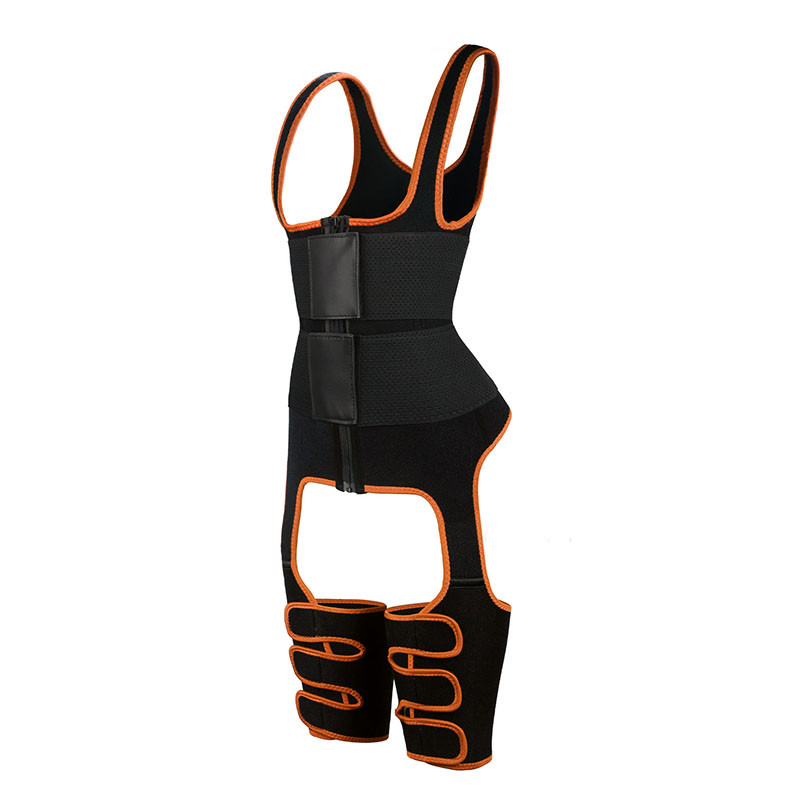 Womens 3XS Full Body Waist Cincher Leather Belt Thigh Trimmer Leg Shaper