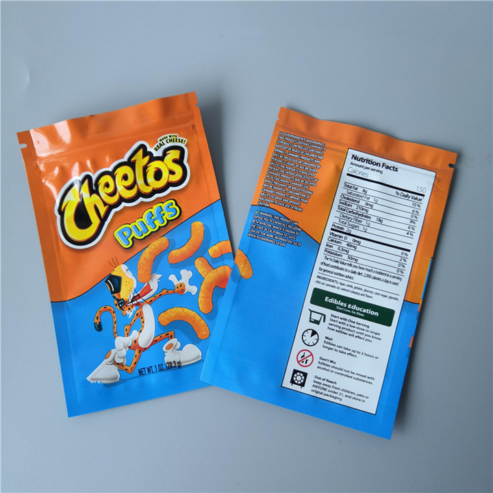 3 Side Seal Mylar Aluminum Foil Bags 3.5g Heat Sealable Pouches
