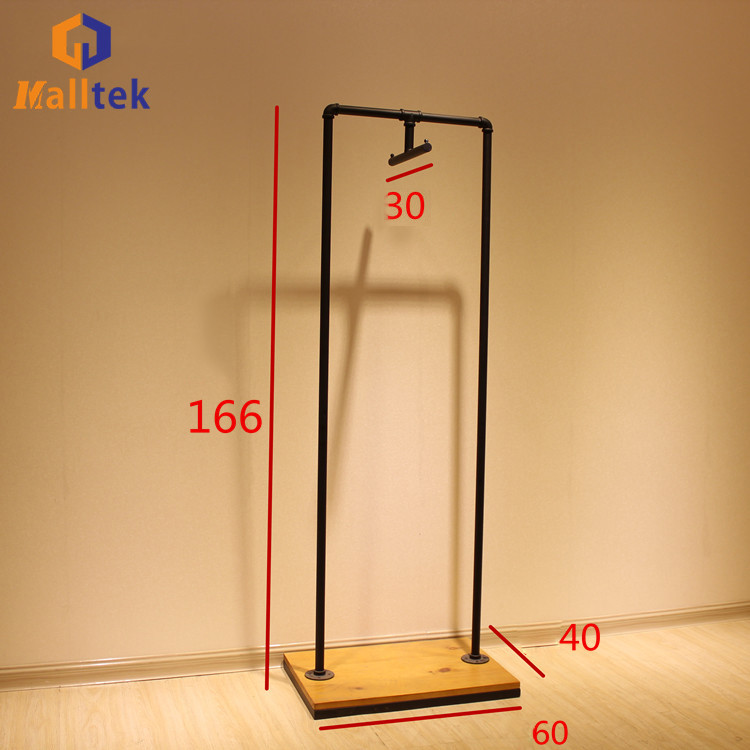 Bedroom Floor To Ceiling Steel Wood Rack European Style Minimalist