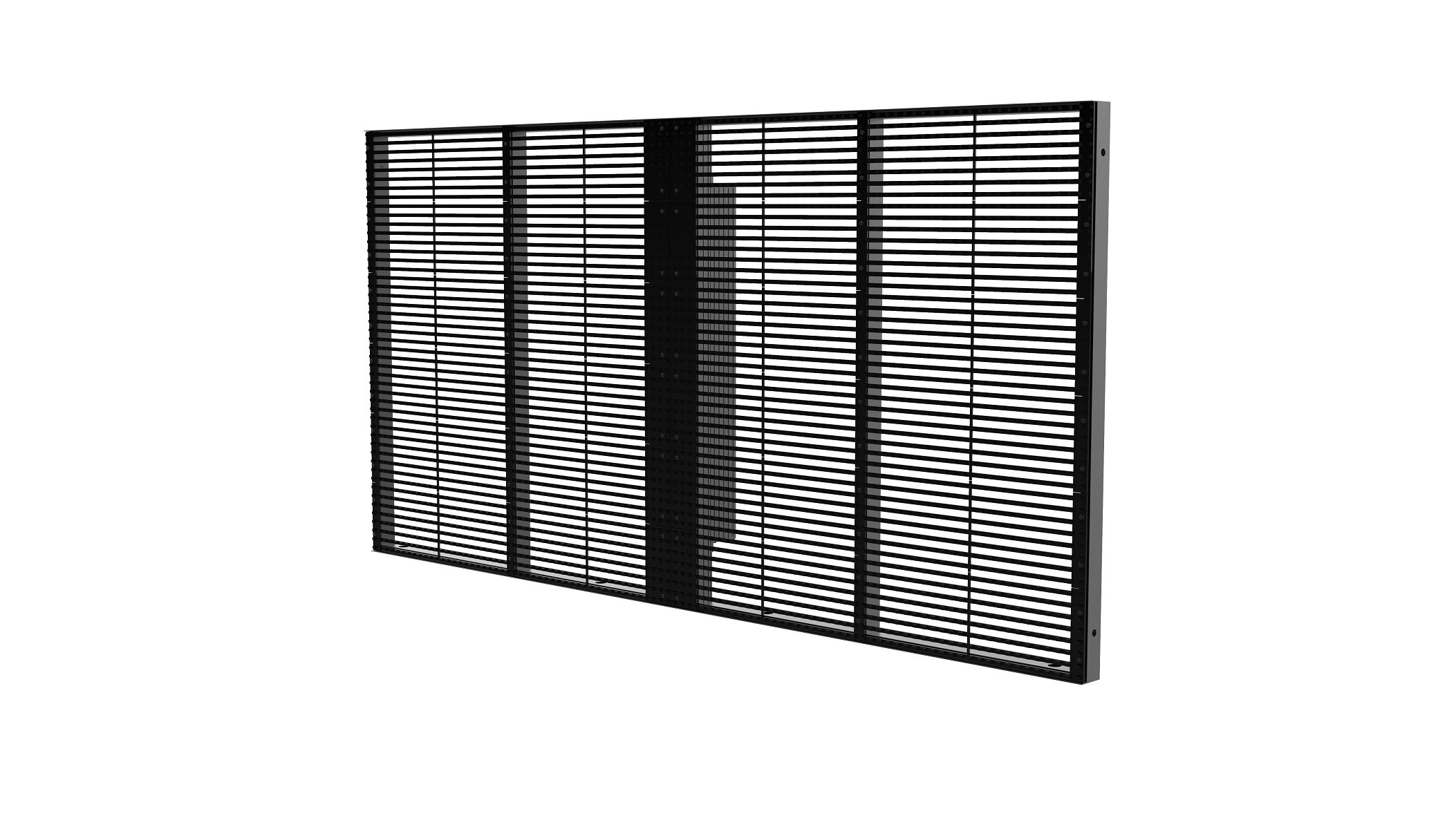 256x64 4500nits Transparent Glass LED Display SMD1921 1000*1000mm