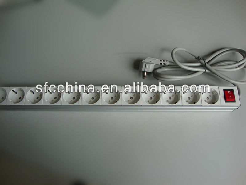 12 German socket Power Distribution Units and Extension Cords