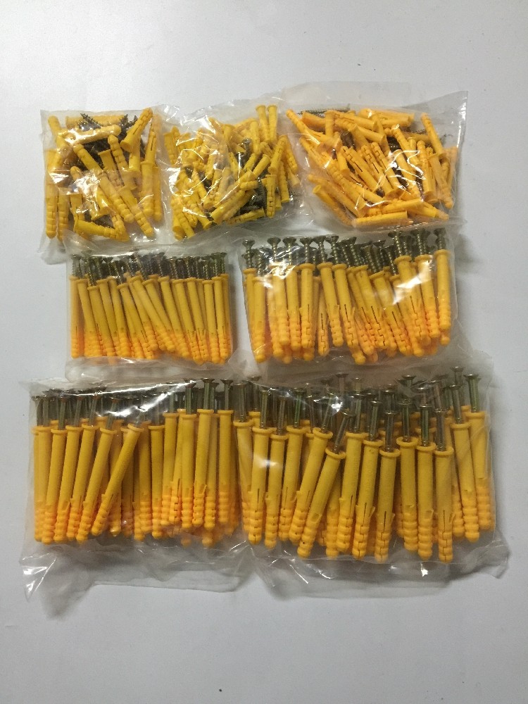 Durable Brick Screw Anchors , Countersunk Head Plastic Hollow Wall Plug