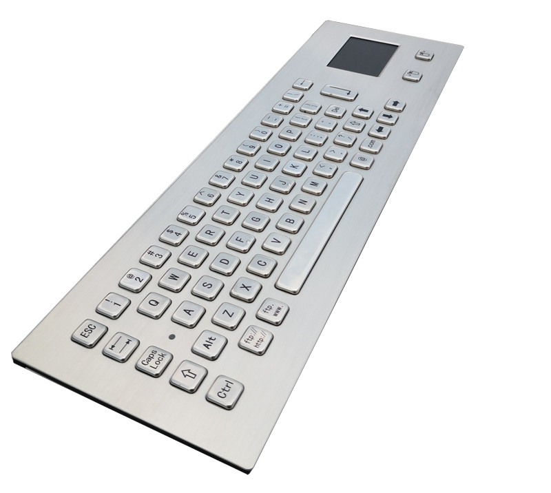 IP65 Panelmount Waterproof Vandal-proof Stainless Steel Industrial Computer Keyboard With Touchpad For Harsh Environment
