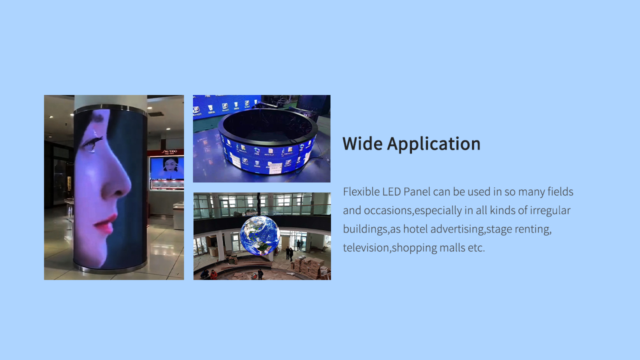 P2.5 Ultra Thin Flexible LED Screen Adhesive Soft LED Screen Display