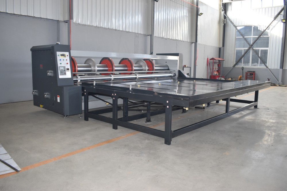 Chain Feeding Corrugated Rotary Slotter Machine , Creasing Corner Cutter Machine