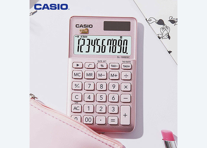 For CASIO Casio SL-1000SC Mini Glitzy portable Fashion white collar Desktop Business Office calculator