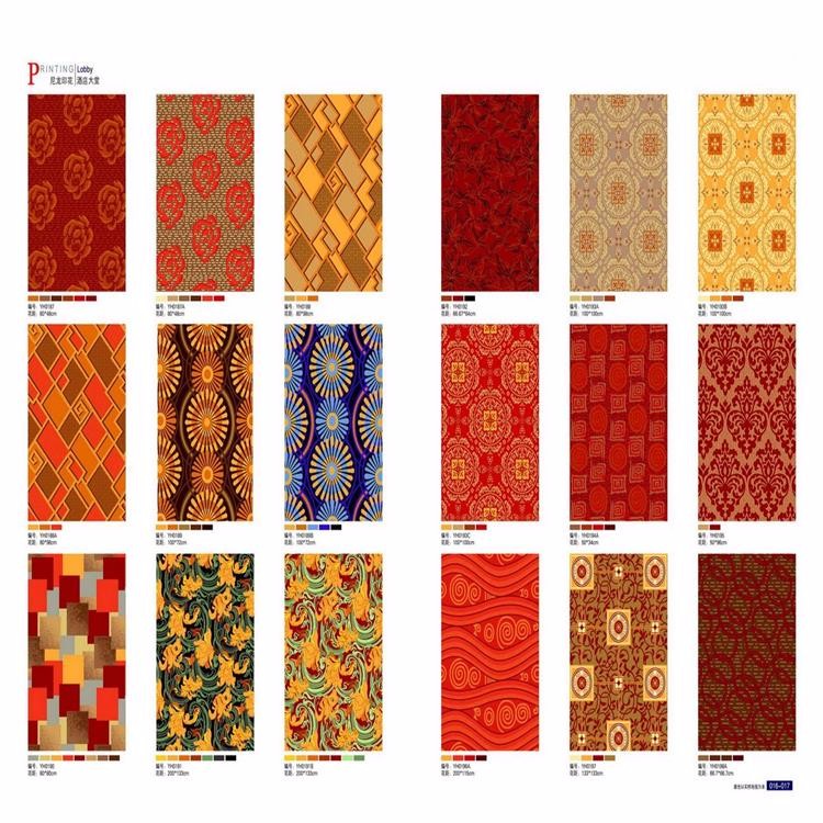 Classical Nylon Polyester Carpet Colorful Circle Pattern Jacquard Style
