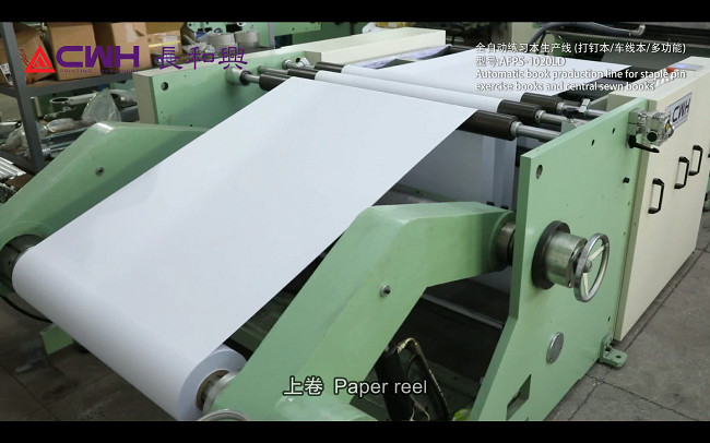 Fast Speed Exercise Book Ruling Machine For Notebook Manufacturing Machine