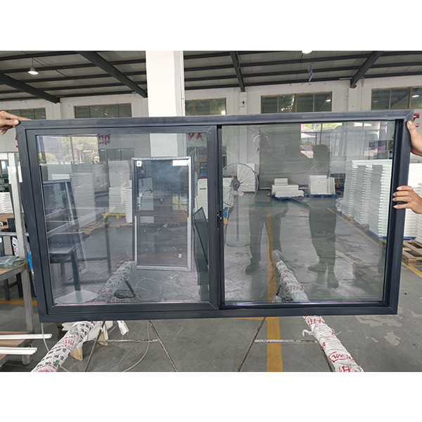 Single Double Panel Detachable Tempered Glass Sliding Window With Grill Design