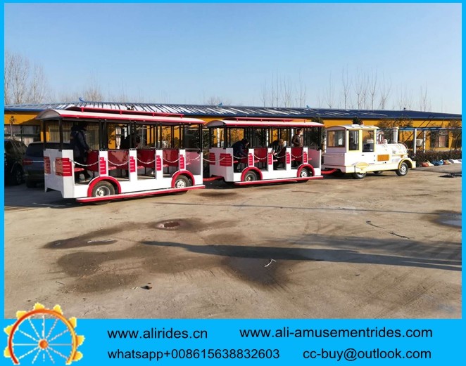 china amusement rides trackless train/diesel trackless train for amusement park/india tourist train