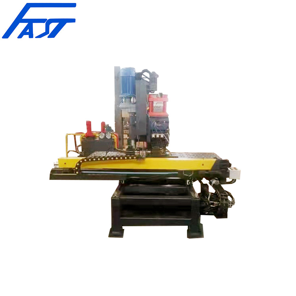 Steel Plate CNC Hole Punching Machine Automatic CNC Turret Punching Machine For Steel Tower Servo Motor