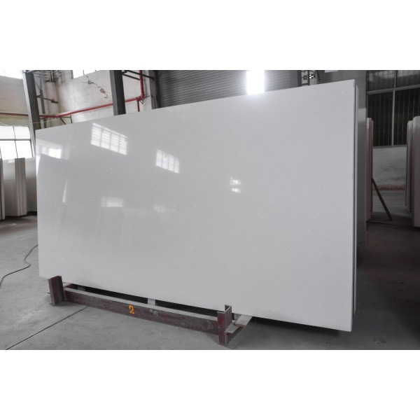 2.2g/cm2 3200*1800*12MM Ice Mist Glass Quartz With Wall Panel