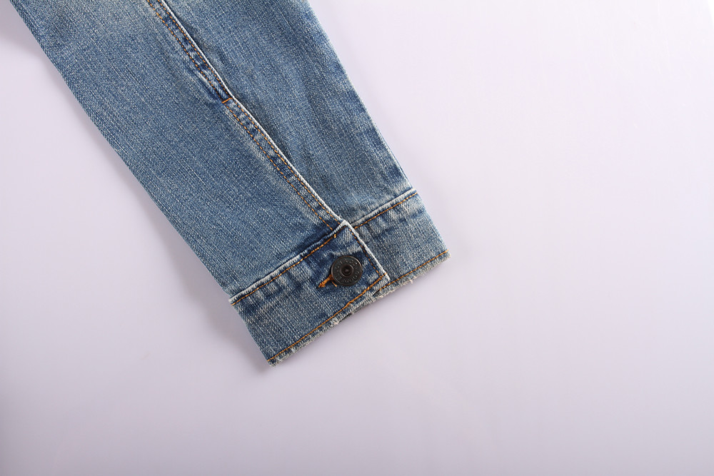 98% Algodon 2% Spandex Men'S Denim Jacket M L XL 2XL
