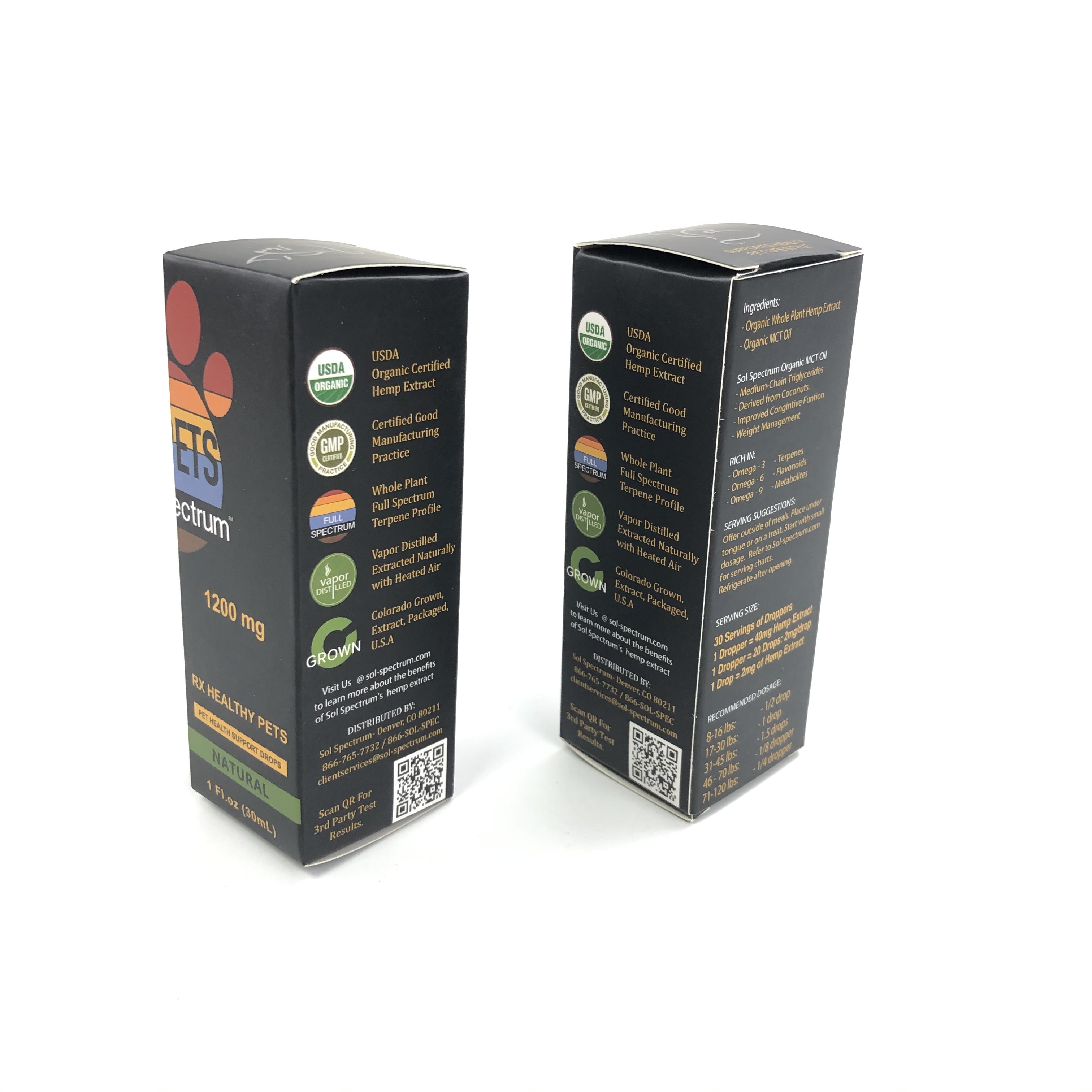 Custom Glossy Film With 400g Thickness White Cardboard For Medicine Spary Bottles jewelry Paper Box Packaging
