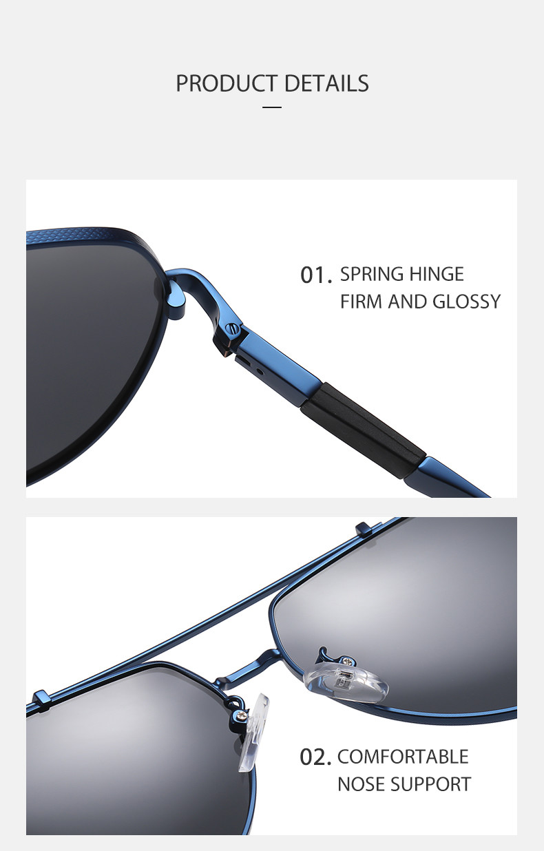 Anti Oxidant Coating Round Metal Sunglasses Polaroid Aviator Sunglasses