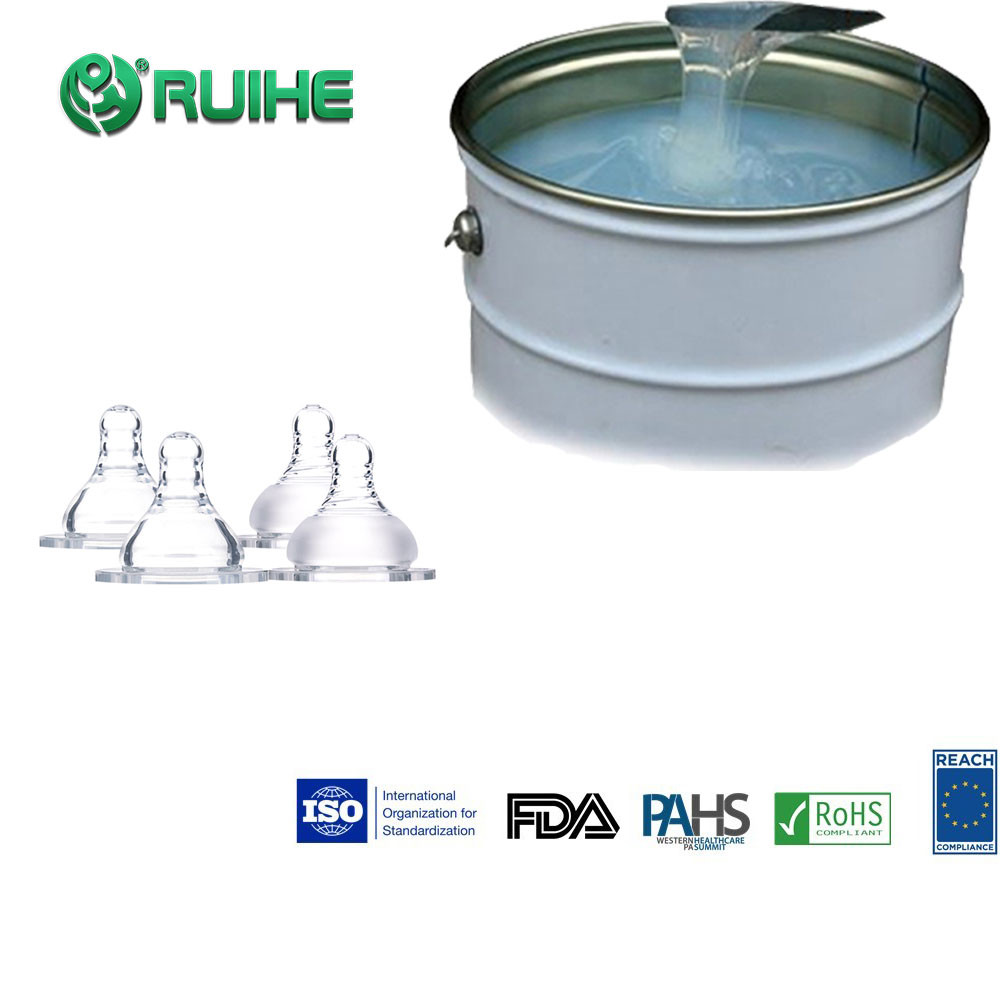 High Heat Resistance Two Part Liquid Silicone Rubber With High Tear Strength Transparent Color