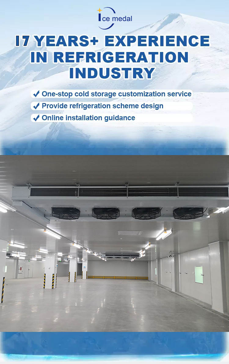 Vegetable Cold Storage Blast Cold Room Preservation Frozen 800ton 1000 KG Weight