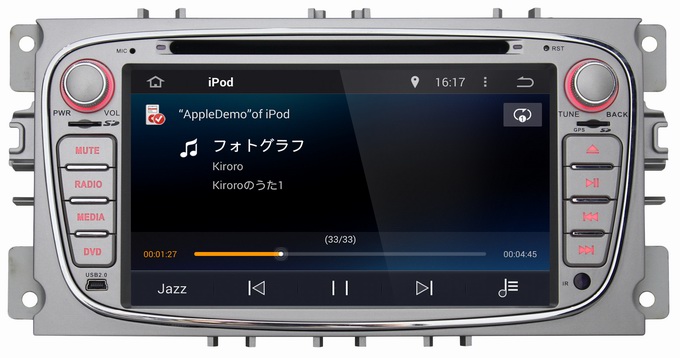 Ouchuangbo Car Stereo Radio GPS Navi Wifi Ford Focus /Mondeo /Transit Connect Android 4.4