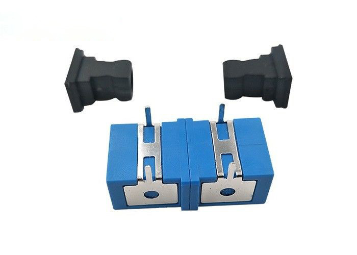 SC APC UPC Optical Cable Adapter With Press Fit Iron Foot Used For PCB Circuit Board