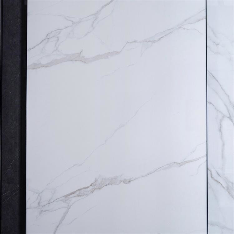 Glazed Polished Surface Sintered Stone Slab Porcelain Floor Tiles Acid Resistant