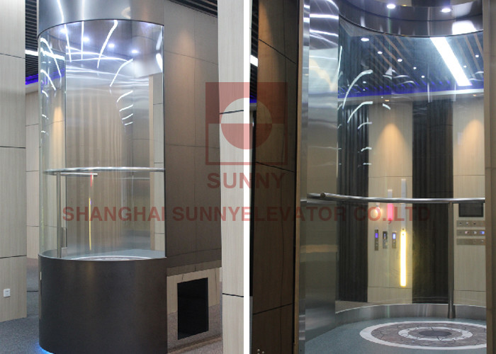Ventilate Single Door Kinfe 1.75m/S 800kg Panoramic Sightseeing Lift