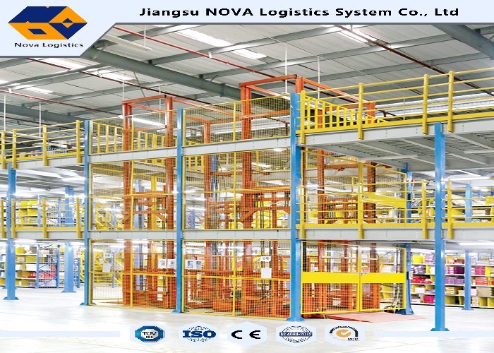Warehouse Storage Multi Tier Mezzanie Rack , Load Capacity 300 - 1000kg