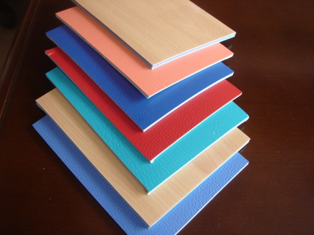 Custom PVC Floor Covering , Basketball Court Flooring Wood Grain Surface