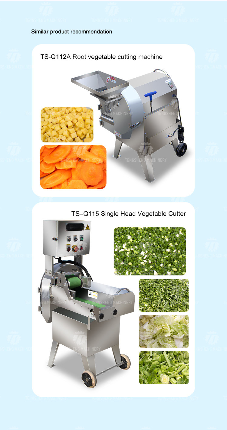 2.25KW 140KG 1.5HP Frequency conversion adjustable belt vegetable slicer vegetable leaf slicer