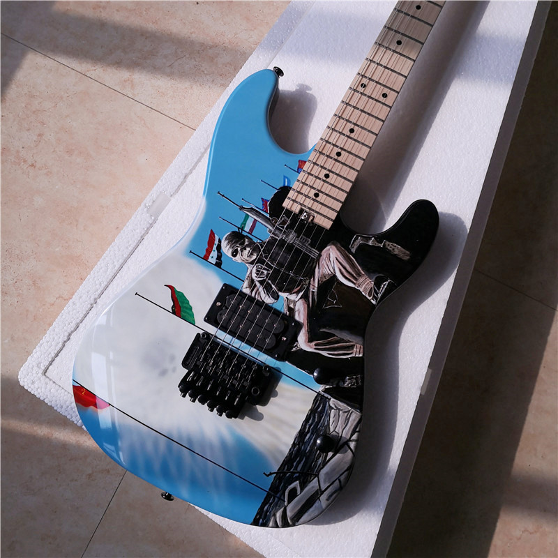 Custom Handpaint Electric Guitar with Kinds Patterns and Colors Optional
