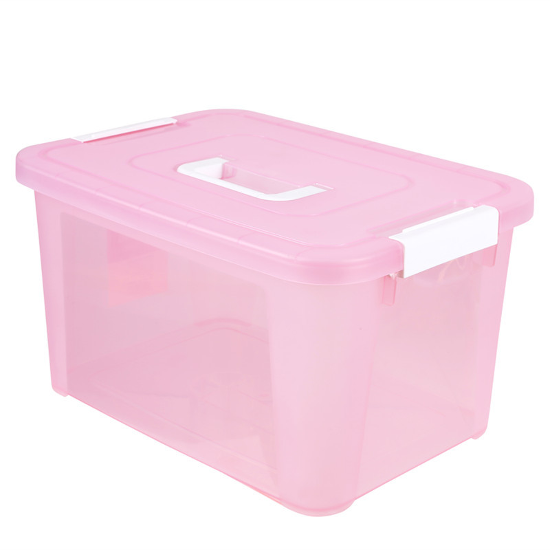 5L 15L Yards Clear Car Plastic Organizer Box With Handle