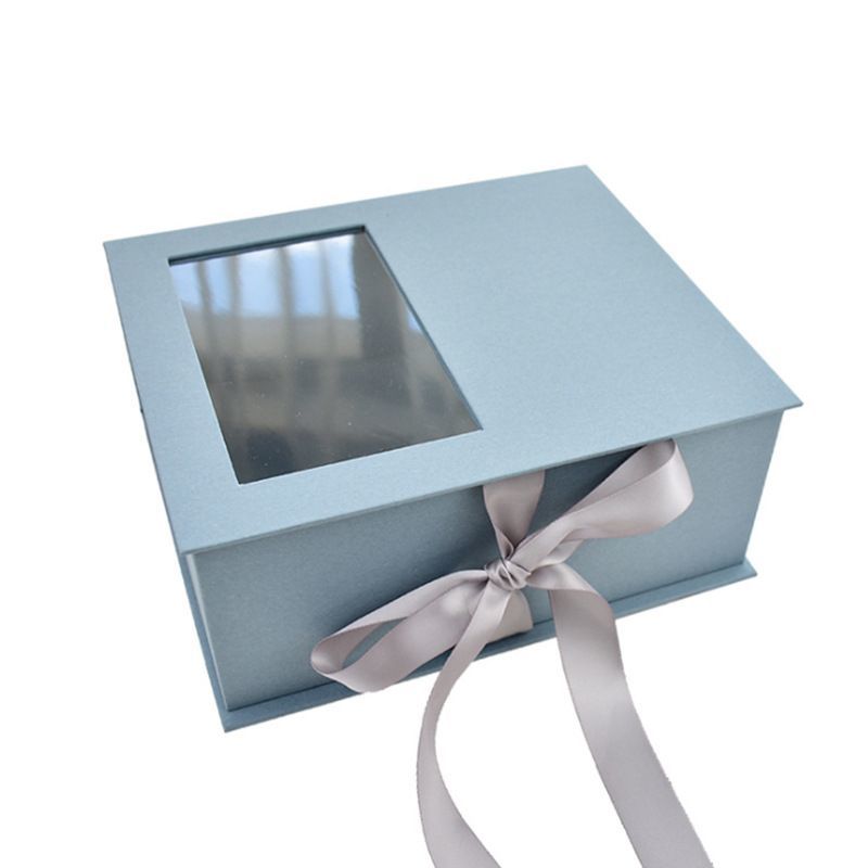 Elegant Black Color Custom Logo Printing Rigid Cardboard Jewelry Flower Gift Packaging Box