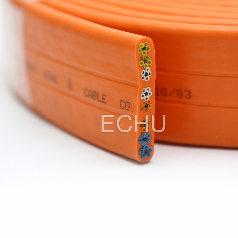 Low Voltage Flat Elevator Travel Cable TVVB H05VVH6-F H07VVH6-F TVVBG