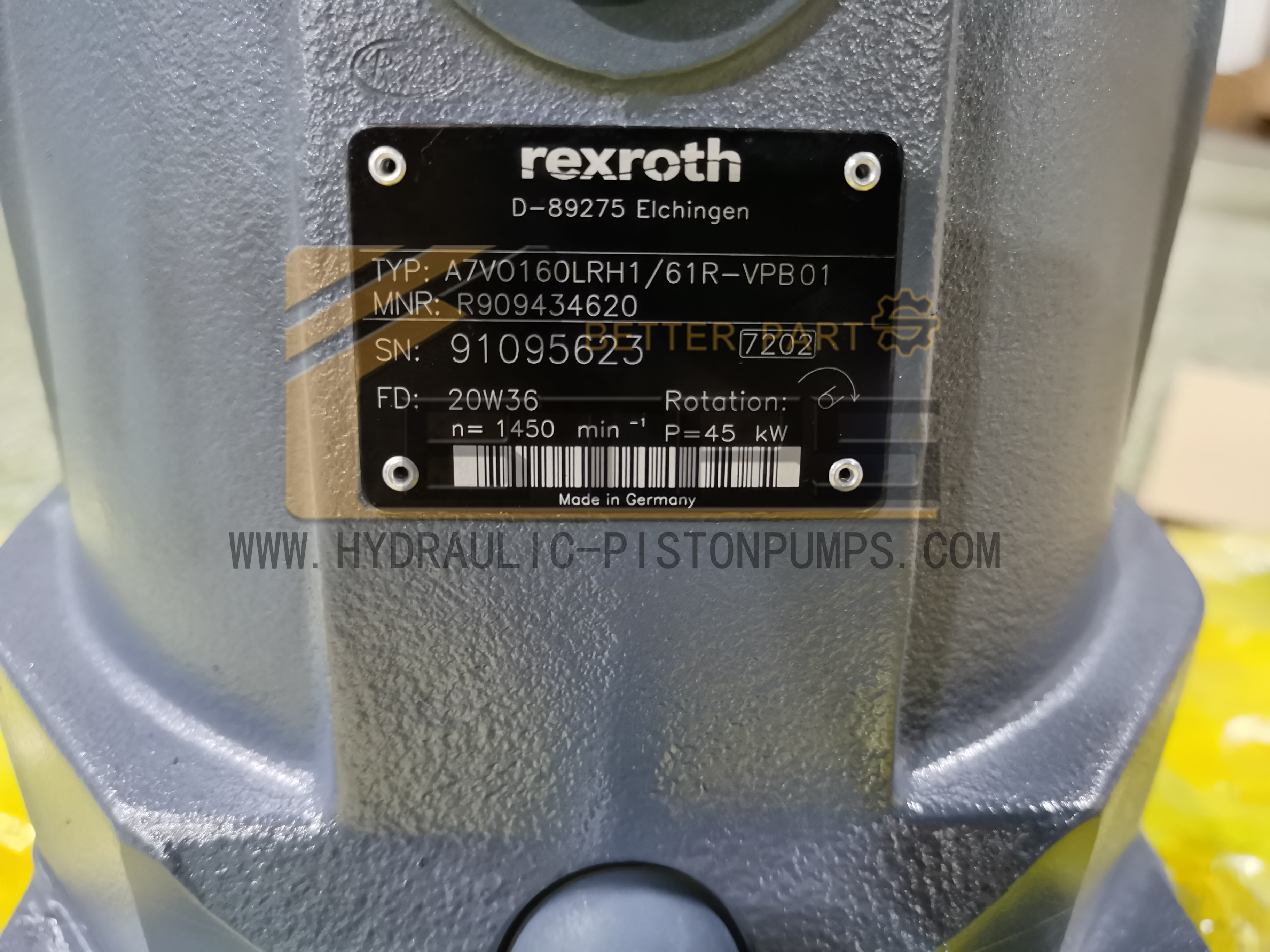 A7VO160LRH1/61R-VPB01 Hydraulic Piston Pump REXROTH A7VO55 Boom Pump Construction Machine Spare Parts