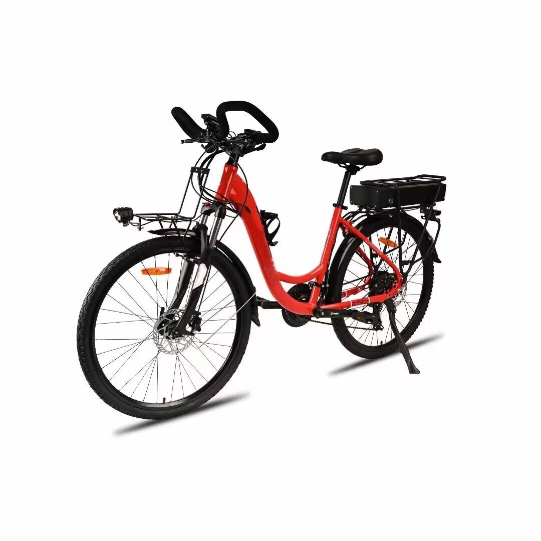 Lithium Battery 700C Electric City Bike 24 Speed 250W Low Step Through Electric Bike