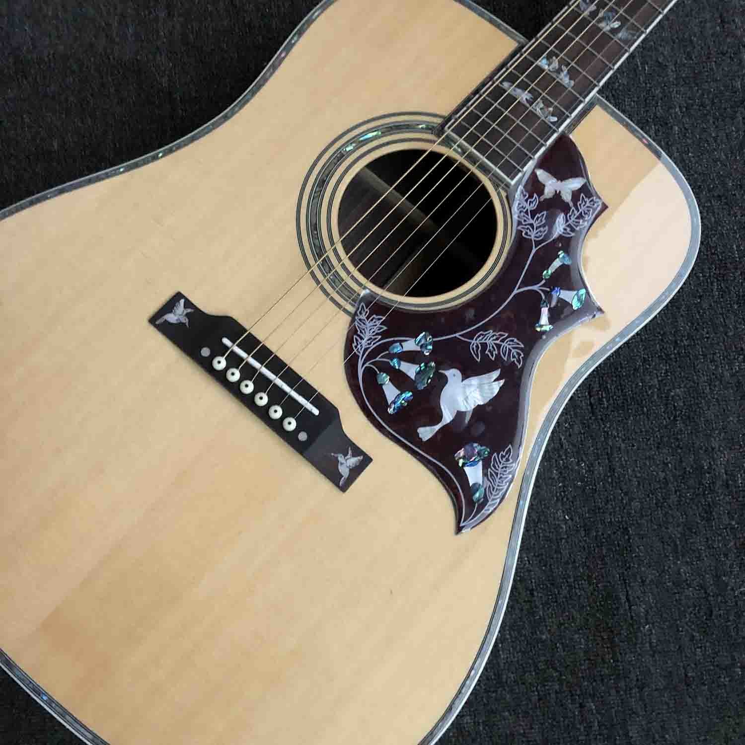Custom HUMMINGBIRD DOVE Acoustic Guitar in Natural