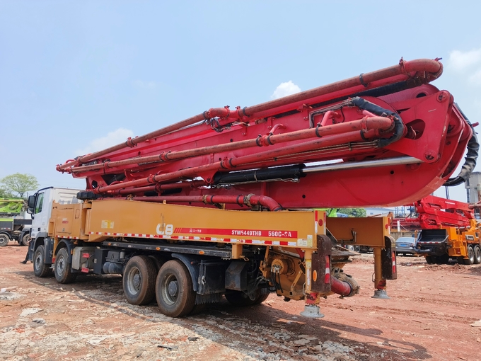 2019 SANY 56m Used Concrete Pump on Mercedes Benz in Stock with New Condition Good Price
