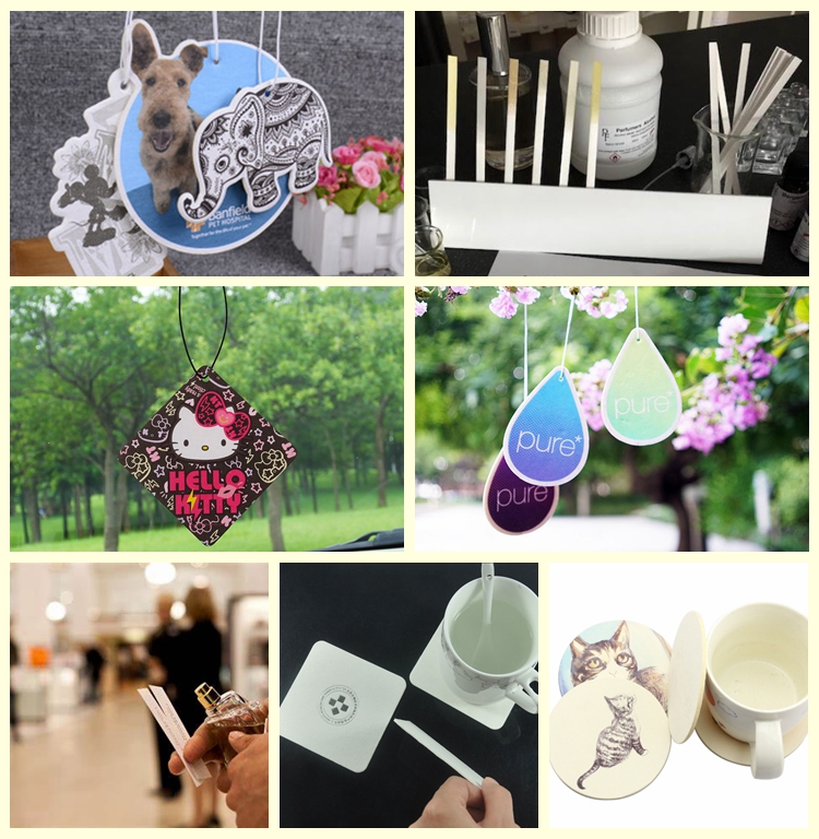 0.4mm 0.5mm 1.6mm 2.0mm Moisture Absorbent Paperboard For Car Air Freshener 