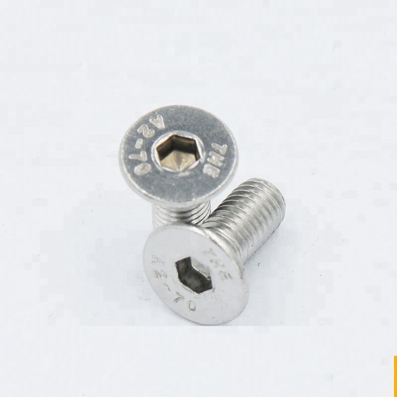 ANSI B18.3 Stainless Steel Hex Drive Flat Socket Cap Screw 8 - 32 X 3/8"