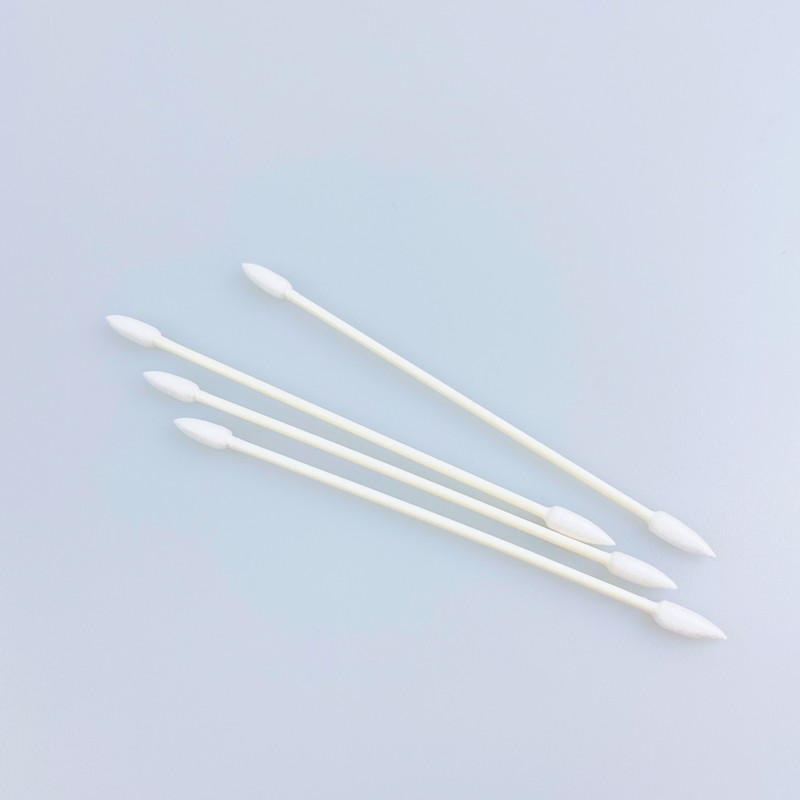 3MM Double Pointy Tipped Swab With Paper Stick Purified Cotton