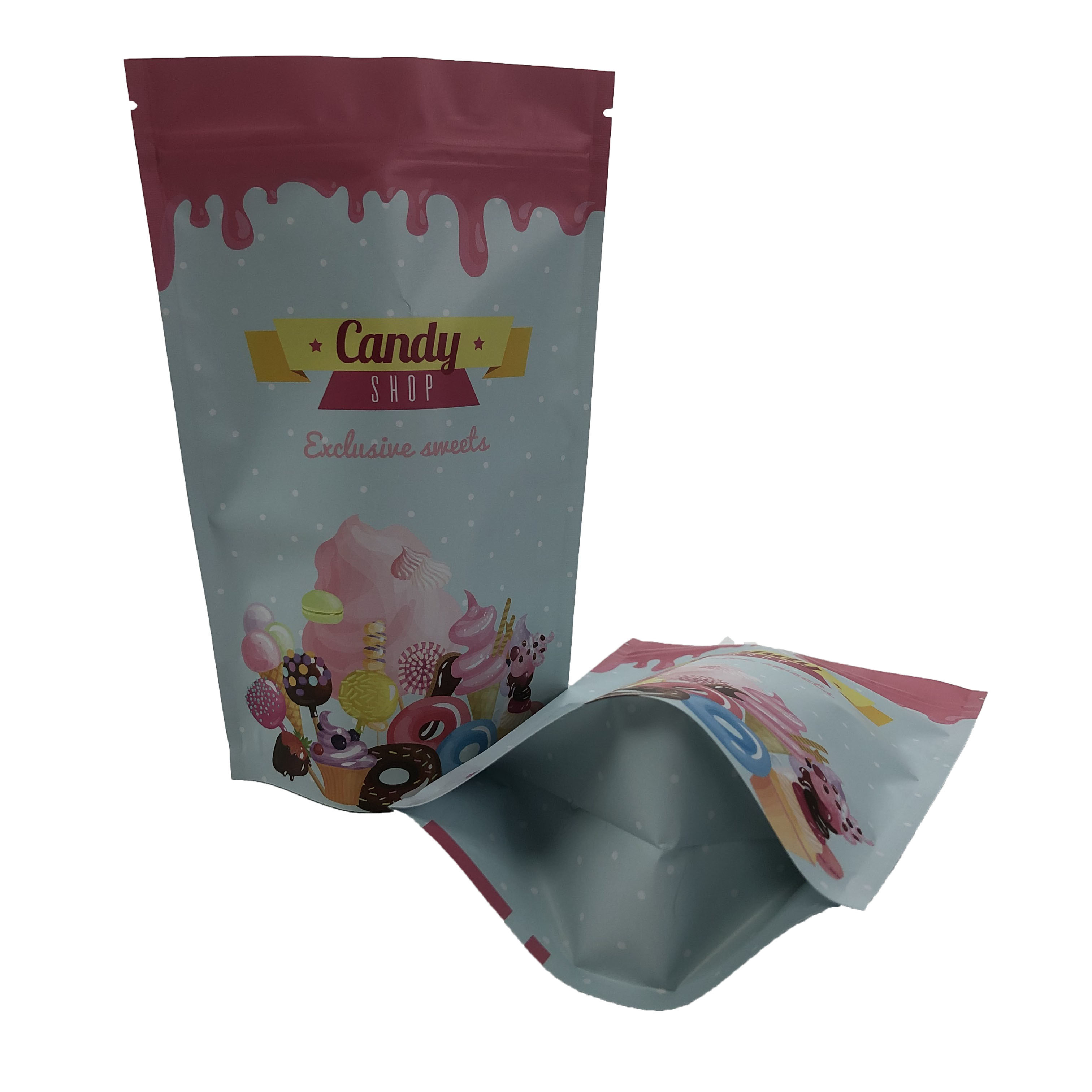 Customized Fashion Pack Plastic Foil Pouch Bag with Smell Proof Function and Custom Logo