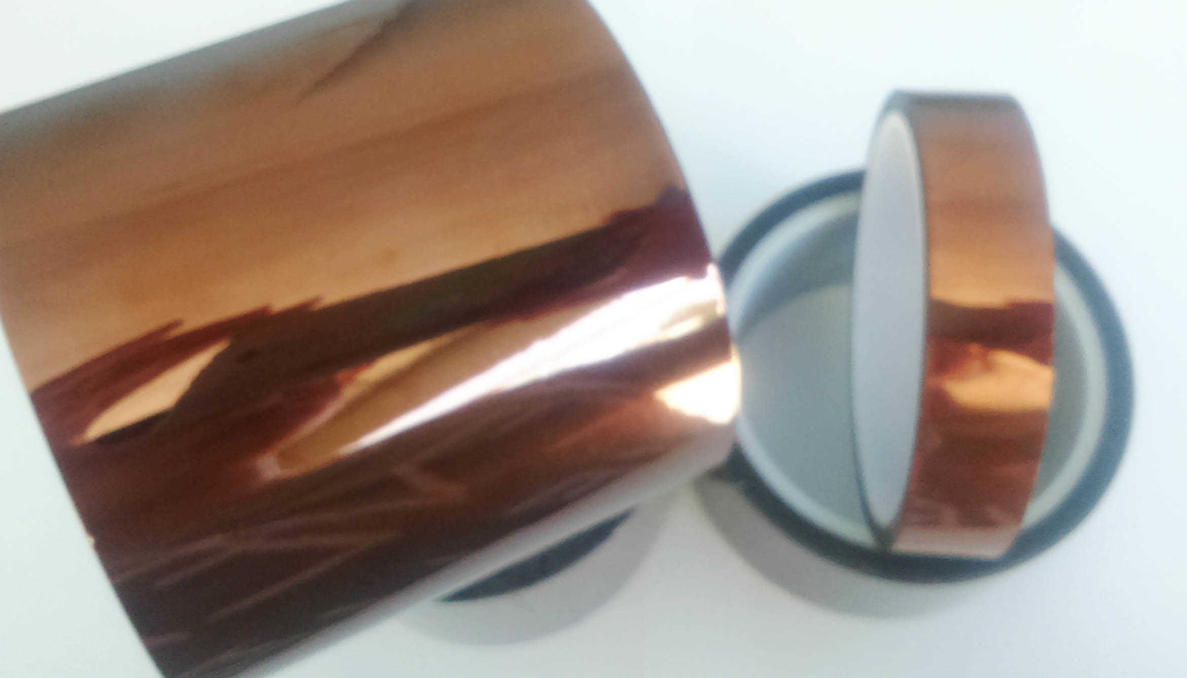 Silicone Adhesion Polyimide Kapton Tape , Brown Color Pi Adhesive Tape
