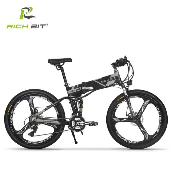 EU STOCK Richbit Top 860 Mtb Full Suspension Electric Bicycles Mountain 26" 250W