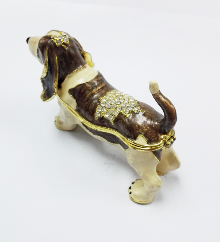 Wholesale dogs shaped jewelry boxes metal favor boxes gift box