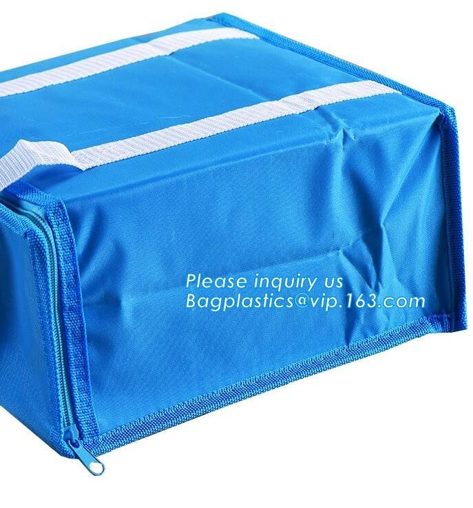 cooler bag waterproof oxford shoulder bag ice pack thermal picnic lunch box vehicle insulation bag for meal drinks pack