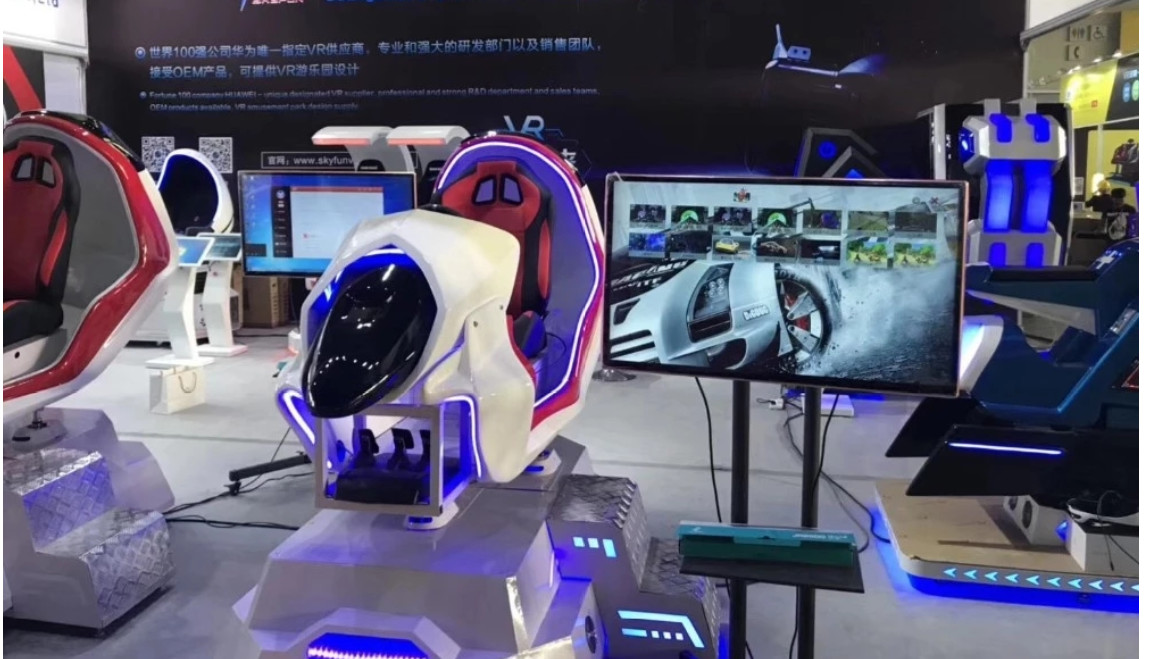 4 Games And 4 Movies Funny Racing Virtual Reality Simulator With Linked Competition Function