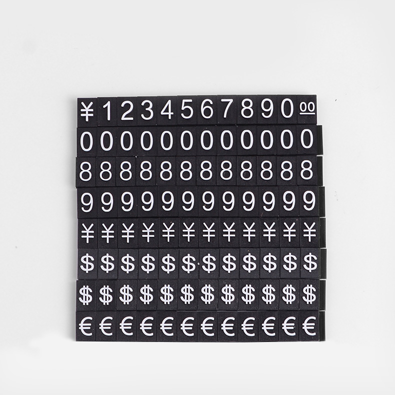 8x12mm Adjustable Counter Top Tags With Wood Plastic ABS Alloy Board Stand Frame