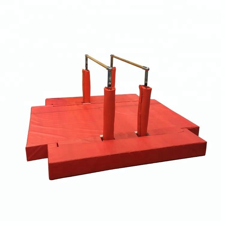 Adjustable Parallel Gymnastics Uneven Bars With Mat Best-059 Easy Install