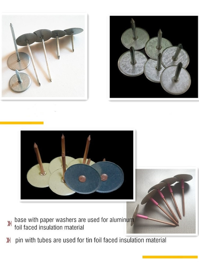 3.4mm Stud Welding Pins Duct Liner Fastening Insulation Materials To Metal Sheet